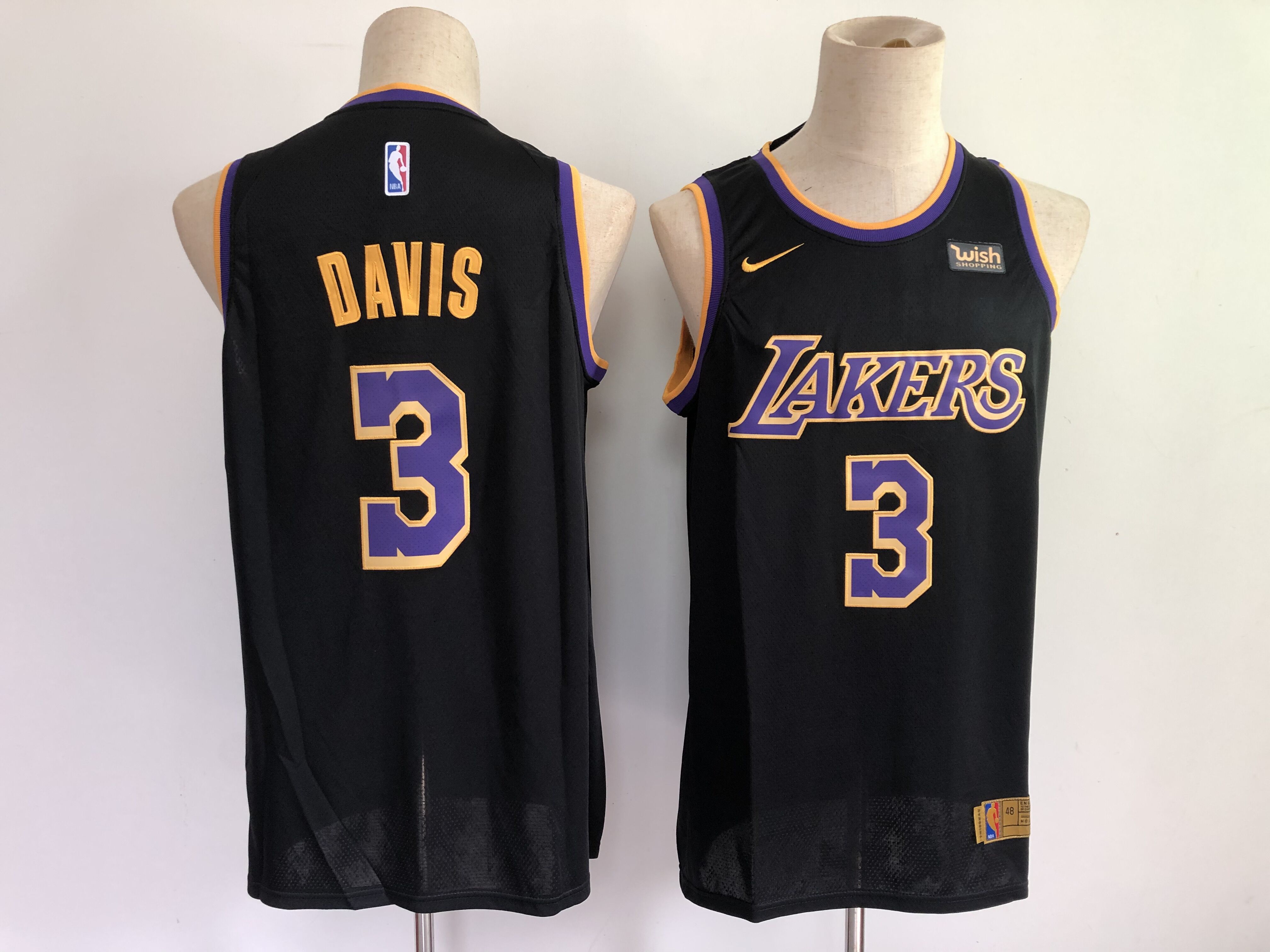 Men Los Angeles Lakers #3 Davis Black Award Edition 2021 Nike NBA Jersey->san francisco giants->MLB Jersey